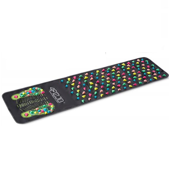 Килимок ортопедичний 4FIZJO 140 x 35 см з каменями для масажу ніг Black (P-5905973403177)