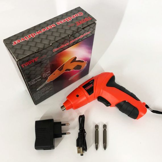 Надійний електричний шуруповерт, Безщітковий акумуляторний шуруповерт з набором біт BE-74 | Зображення 2