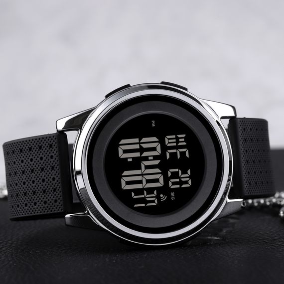Чоловічий годинник Skmei 1502SI Black-Silver | Зображення 4
