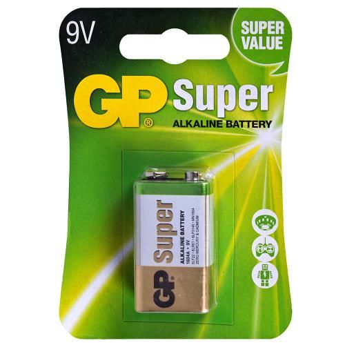 Батарейка GP SUPER ALKALINE 9V 1604A-5UE1, 6LF22