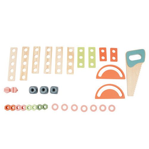 Дитяча майстерня з дерев'яними інструментами 3в1 KRUZZEL 26546 | Зображення 7