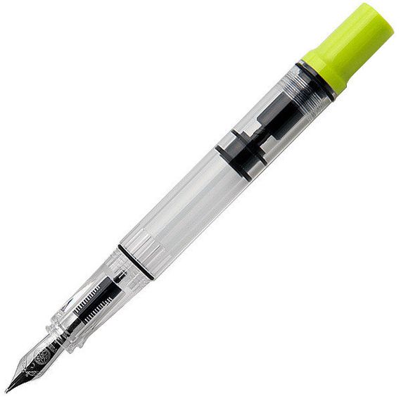 Эргономическая перьевая ручка демонстратор TWSBI Eco-T Fountain Pen, салатовый, широкое (B)