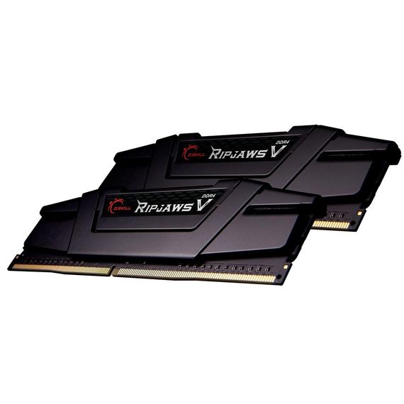 Модуль пам'яті для комп'ютера DDR4 64GB (2x32GB) 3200 MHz RipjawsV G.Skill (F4-3200C16D-64GVK) | Зображення 1