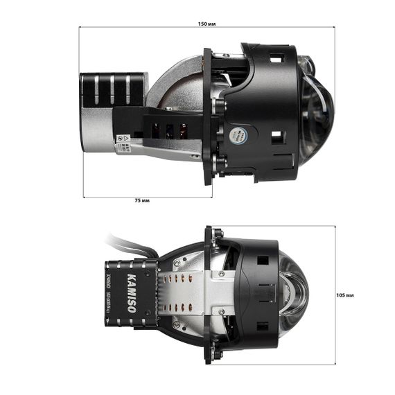 Комплект світлодіодних лінз Kamiso (Aozoom) AAPD10-02 Bi-LED LASER 5500K GEN4 51/69W | Зображення 5