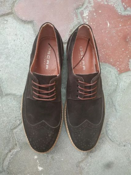 Замшеві чоловічі туфлі броги 43 розмір | Зображення 2