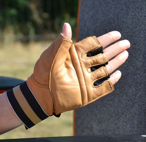Рукавички для фітнесу MadMax MFG-248 Clasic Brown XL | Зображення 2