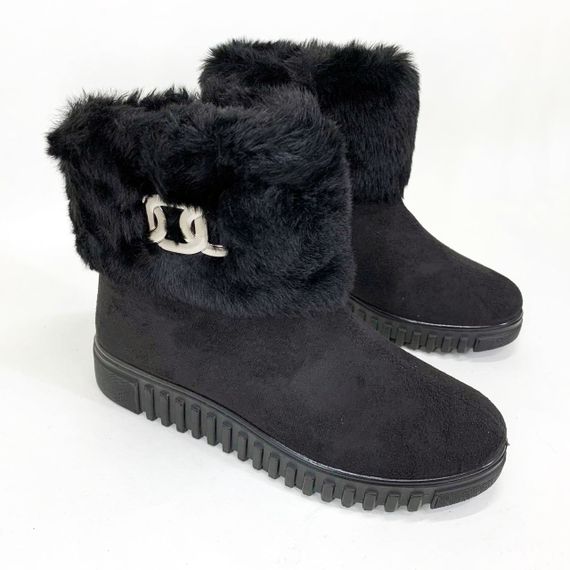 Женские зимние ботинки из войлока, Женские бурки на липучках Калоши Утепленные мехом бурки DF-84 | Зображення 2