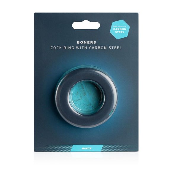 Ерекційне кільце Boners Cock Ring With Steel Core, сталеві вставки, внутрішній діаметр 3,7 см | Зображення 2