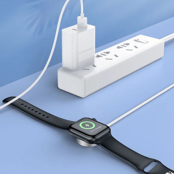 БЗУ Hoco CW39 Wireless charger for iWatch (USB) White | Зображення 6
