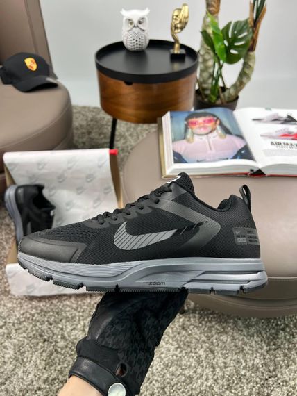 Мужские кроссовки Zoom Structure 17x Black Grey (текстиль) весна / лето / осень 42 27 | Зображення 6