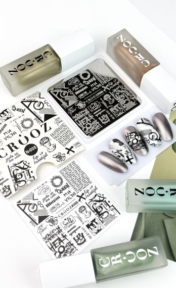 Пластина для стемпинга Crooz 08 (6 х 6см) | Зображення 1