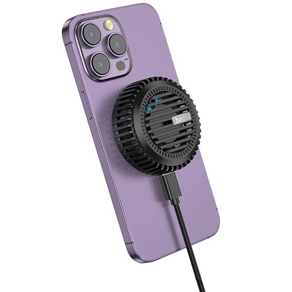 БЗП Hoco CW57 Air-cooled 15W magnetic wireless fast charger Black | Зображення 3