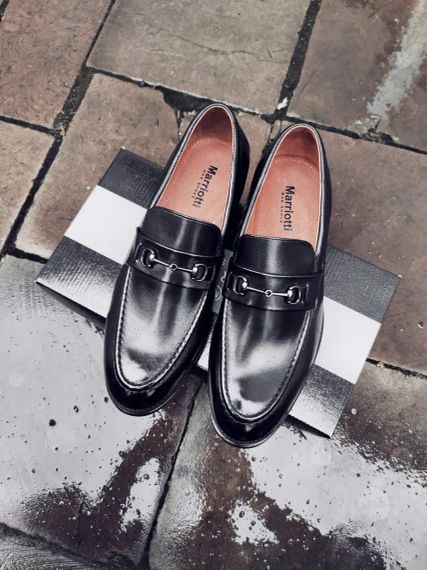 Черные туфли без шнуровок 46 размер | Зображення 5