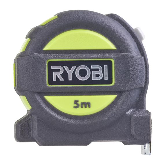 Рулетка Ryobi RTM5M, 5*25ммм, двухстороннее нейлоновое покрытие, TPR корпус, 4 заклепки (5132004360) | Зображення 1