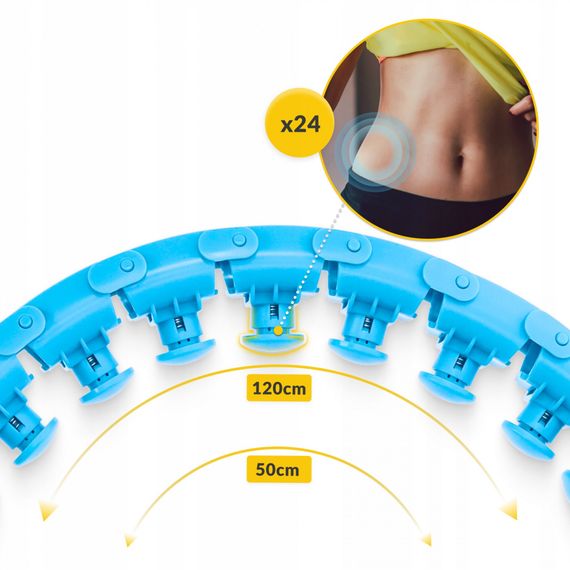 Обруч (хулахуп) масажний 4FIZJO з обтяженням 4FJ0649 (P-5907739316837) | Зображення 5