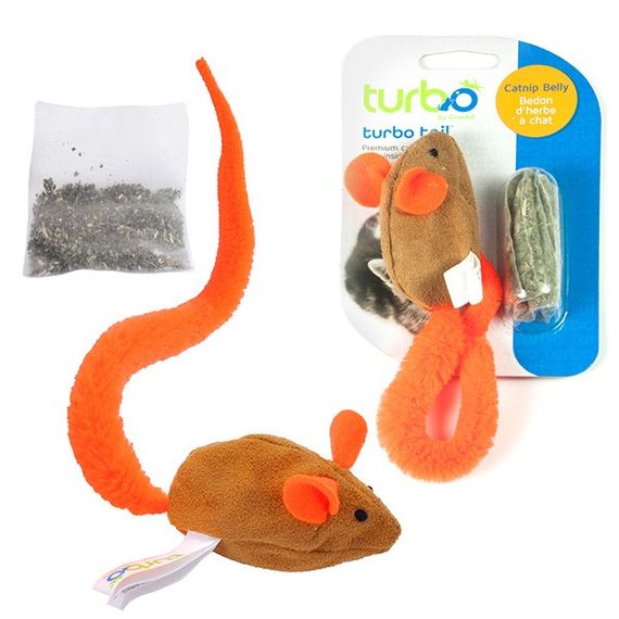 Игрушка для котов Coastal Turbo Tail Crinkle Mouse, 27.5 см