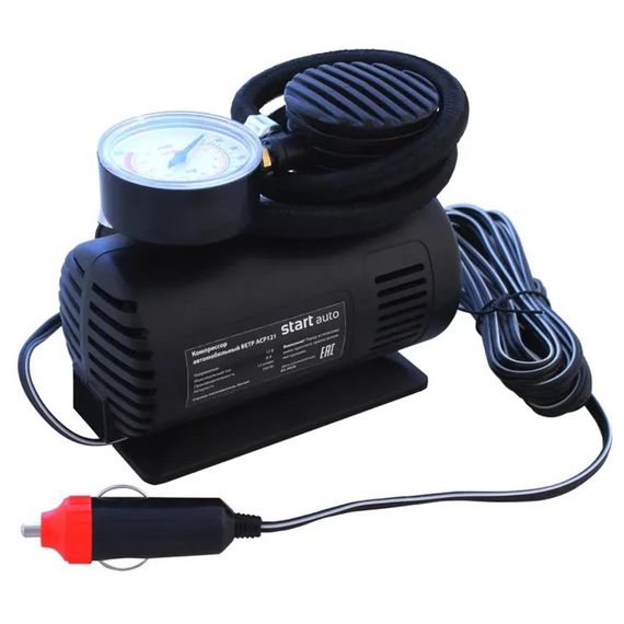 Компрессор от прикуривателя, Мощный автомобильный компрессор 12v, Портативный воздушный насос LF-281 для авто | Зображення 5