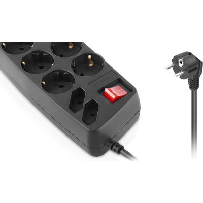 Сетевой фильтр питания REAL-EL REAL-EL RS-10 Protect, 3m, black (EL122300039) | Зображення 2