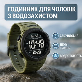 Цифровые часы для активного образа жизни SKMEI 2304AG, Водонепроницаемое часы для походов UQ-63