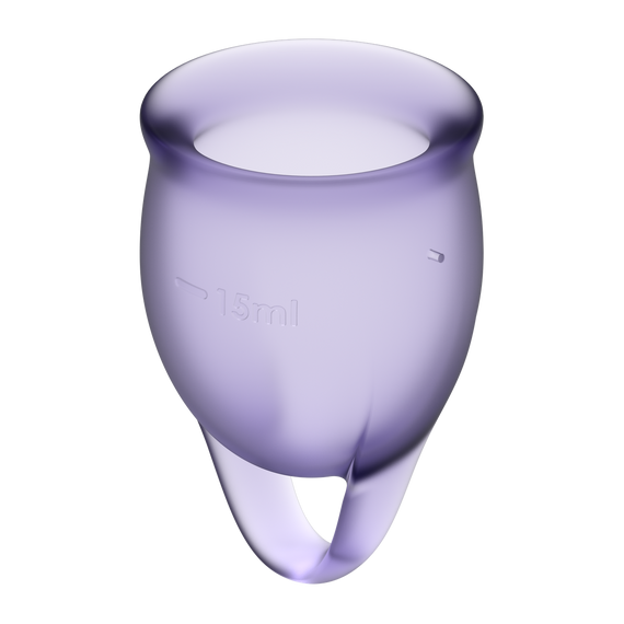 Набір менструальних чаш Feel Confident колір: фіолетовий Satisfyer (Німеччина) Sex Aura | Зображення 2