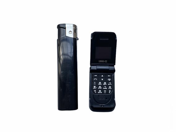 Маленький мобільний телефон розкладачка LONG-CZ J9 чорний | Зображення 6