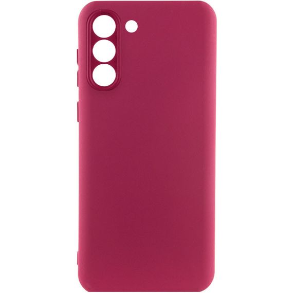Чохол накладка Silicone Cover Lakshmi Full Camera (A) для Samsung Galaxy S21, Бордовий / Marsala