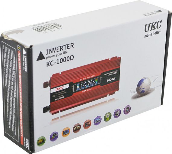 Перетворювач AC/DC NEWBRAND KC-1000D 1000W 12V + LCDN (43253-1000D_989) | Зображення 7