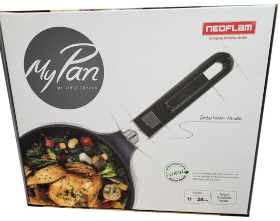 Сковорода Neoflam EK-MP-F28I Bordo Red с керамическим покрытием и съемной ручкой 28 см Бордовый | Зображення 9