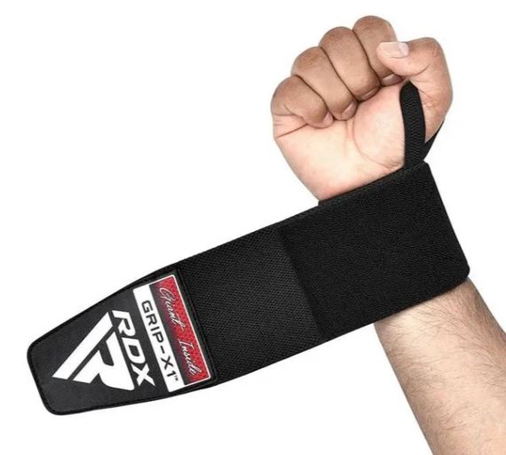 Бинти для зап'ясть (кистьові бинти) RDX W3 Gym Wrist Wraps Full Black (WAH-W3FB)