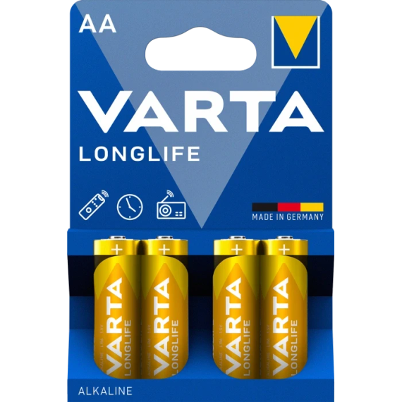 AA VARTA LONGLIFE BLI 4 ALKALINE Батарейка