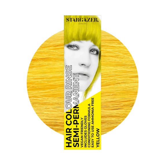 Краска для волос Желтая Stargazer Semi-permanent hair colour Yellow 70 мл