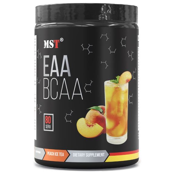 Аминокомплекс для спорта MST Nutrition BCAA EAA Zero 1040 g /80 servings/ Peach Ice Tea