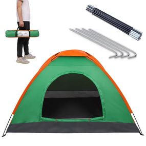 Туристичний намет на 3 персони (200х150 см), Зелений / Тримісний намет для кемпінгу / Палатка для трьох