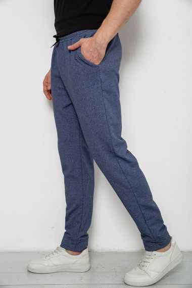 Спортивные штаны мужские на флисе, цвет джинс, 238R135 | Зображення 2