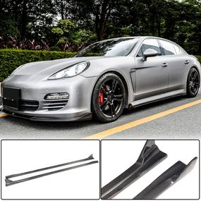 Бокові пороги V2 (2009-2013, Карбон) для Porsche Panamera рр
