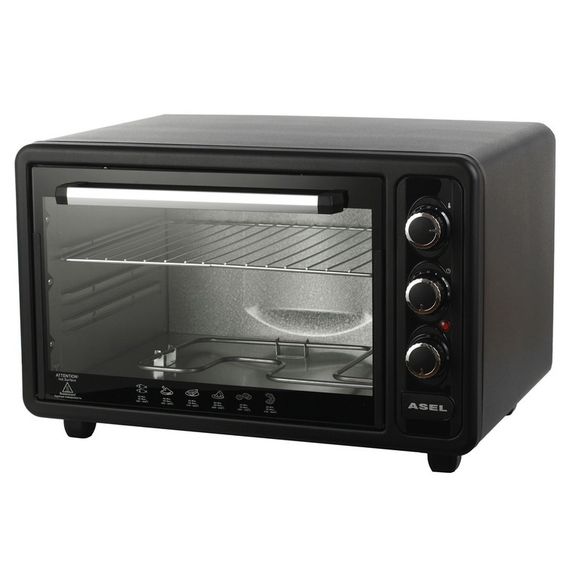 Пічка електро настільна ASEL AF-40-23 1300 Вт 40 л, Духовка електрична піч, Електричні печі для кафе SO-97 | Зображення 2