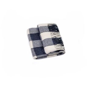 Плед Home Line 66179 Україна 140x200  Вовна Синій, Білий