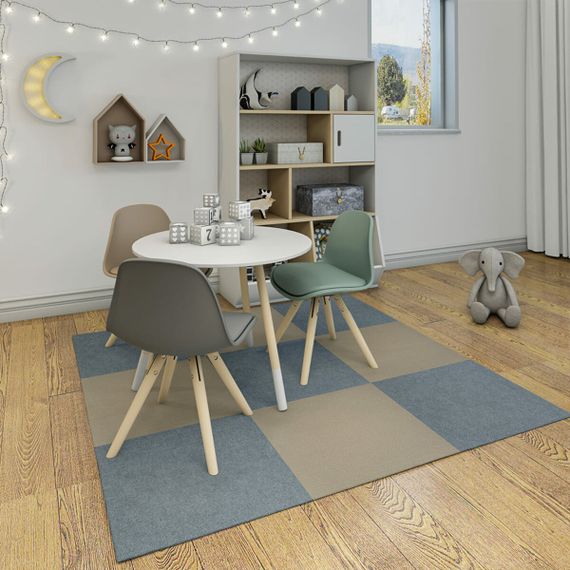 Самоклеюча плитка під ковролін сіра 600х600х4,5мм SW-00001418 | Зображення 4