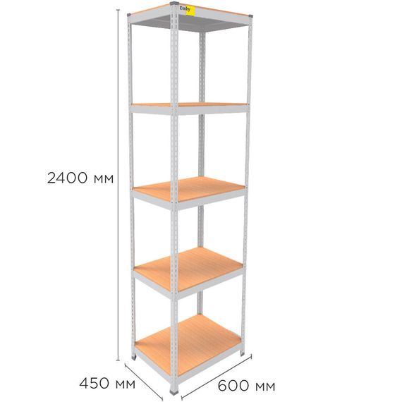 Металевий стелаж MRL-2400 ( 600x450) білий