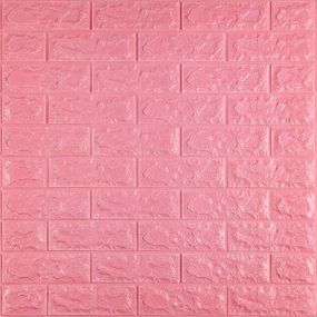 3D панель самоклеюча 700х770х7мм цегла Рожевий (004-7) SW-00000057