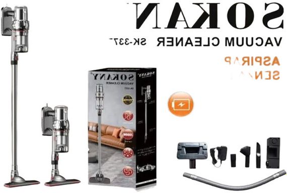 Вакуумний пилосос бездротовий з потужністю всмоктування 9000 Па XPRO SK-3377 (45770-SK-3377_2074)