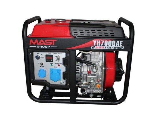 Дизельний генератор MAST GROUP + газова плитка Orcamp CK-505 + електричний обігрівач Gardyer HE2000 та лійка (KYH7000AE) | Зображення 1