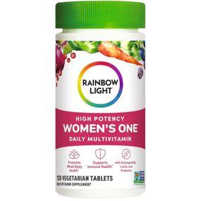 Мультивитамины для женщин, Women's One High Potency Daily Multivitamin, Rainbow Light, высокая эффективность, 120 вегетарианских таблеток