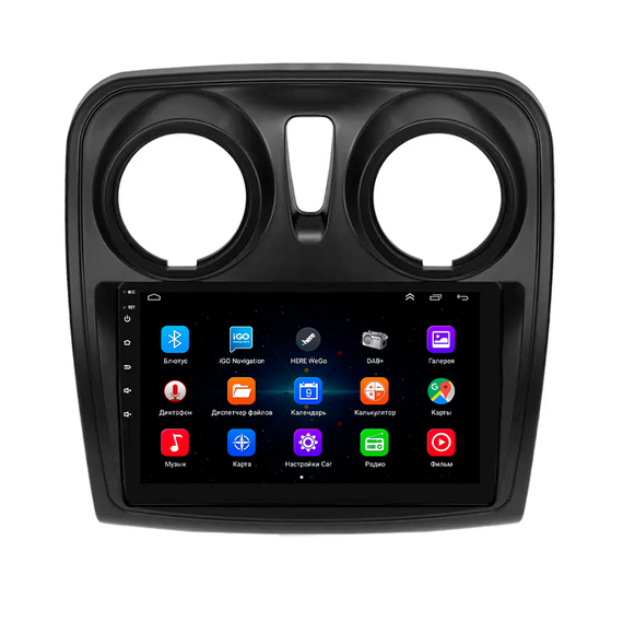 Штатная магнитола 9" Lesko для Dacia Dokker I 2012-2017 1/16Gb Wi-Fi GPS Base Дачия | Зображення 1