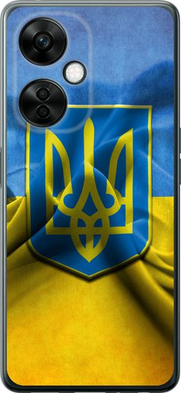 Чехол на OnePlus Nord CE 3 Lite 5G Флаг и герб Украины 1 "375u-3144-17620"