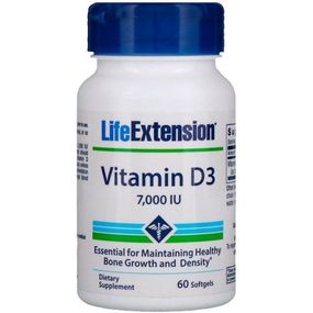 Витамин D Life Extension Vitamin D3 7000 IU 60 Softgels