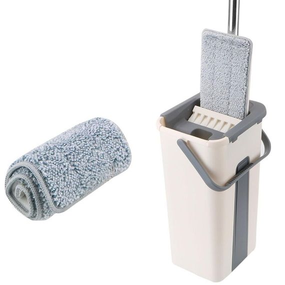 Запаска для швабри з мікрофібри 32*11 см / Змінна насадка на плоску швабру | Зображення 4