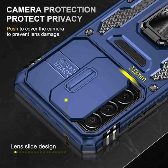 Ударопрочный чехол Camshield Army Ring для Samsung Galaxy A53 5G Синий / Navy | Зображення 4