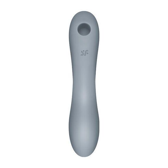 Вакуумний стимулятор з вібрацією Satisfyer Curvy Trinity 3, Сірий — потужна стимуляція та розкішне задоволення | Зображення 3