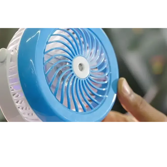 Мінівентилятор USB з прищіпкою та функцією розпилювання води Mini fan AND, акумуляторний + USB | Зображення 5